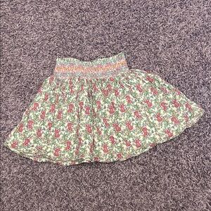 Peek Floral Smocked kids skirt size 6